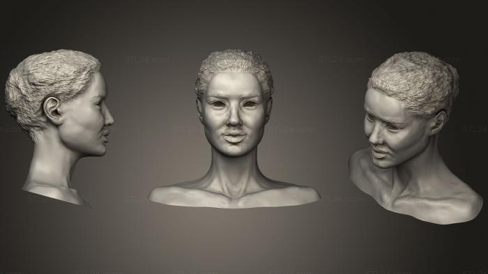 Анатомия скелеты и черепа (Женская голова, ANTM_1146) 3D модель для ЧПУ станка